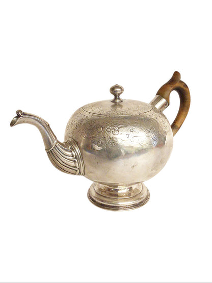 18th century Sterling Tea Pot, Scottish Date 1737