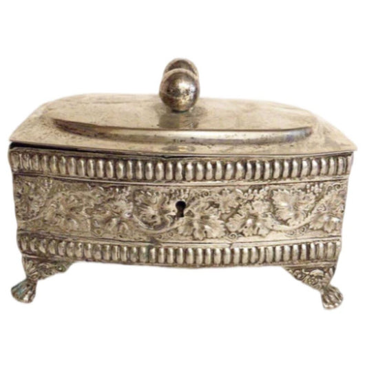 Friedrich Schulz Silver Sugar Box. Breslau, ca. 1834-9.