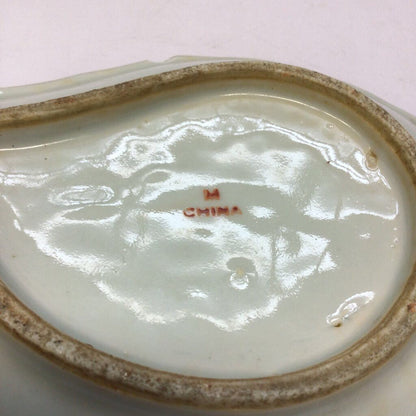 Early 20th c. Chinese Export Famille Rose Leaf Dish