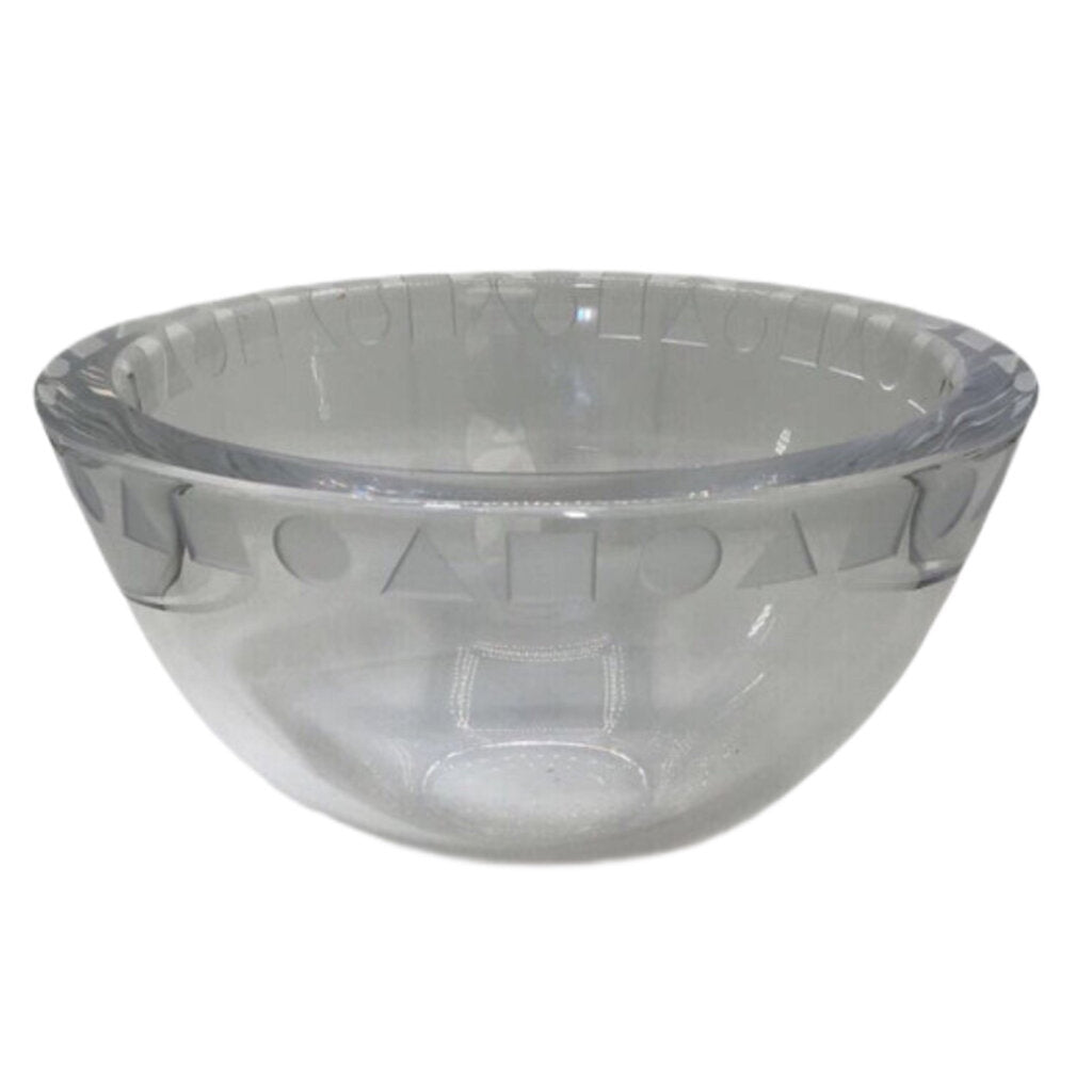 SASAKI WARD BENNETT DESIGNED SENDAI PATTERN CRYSTAL BOWL