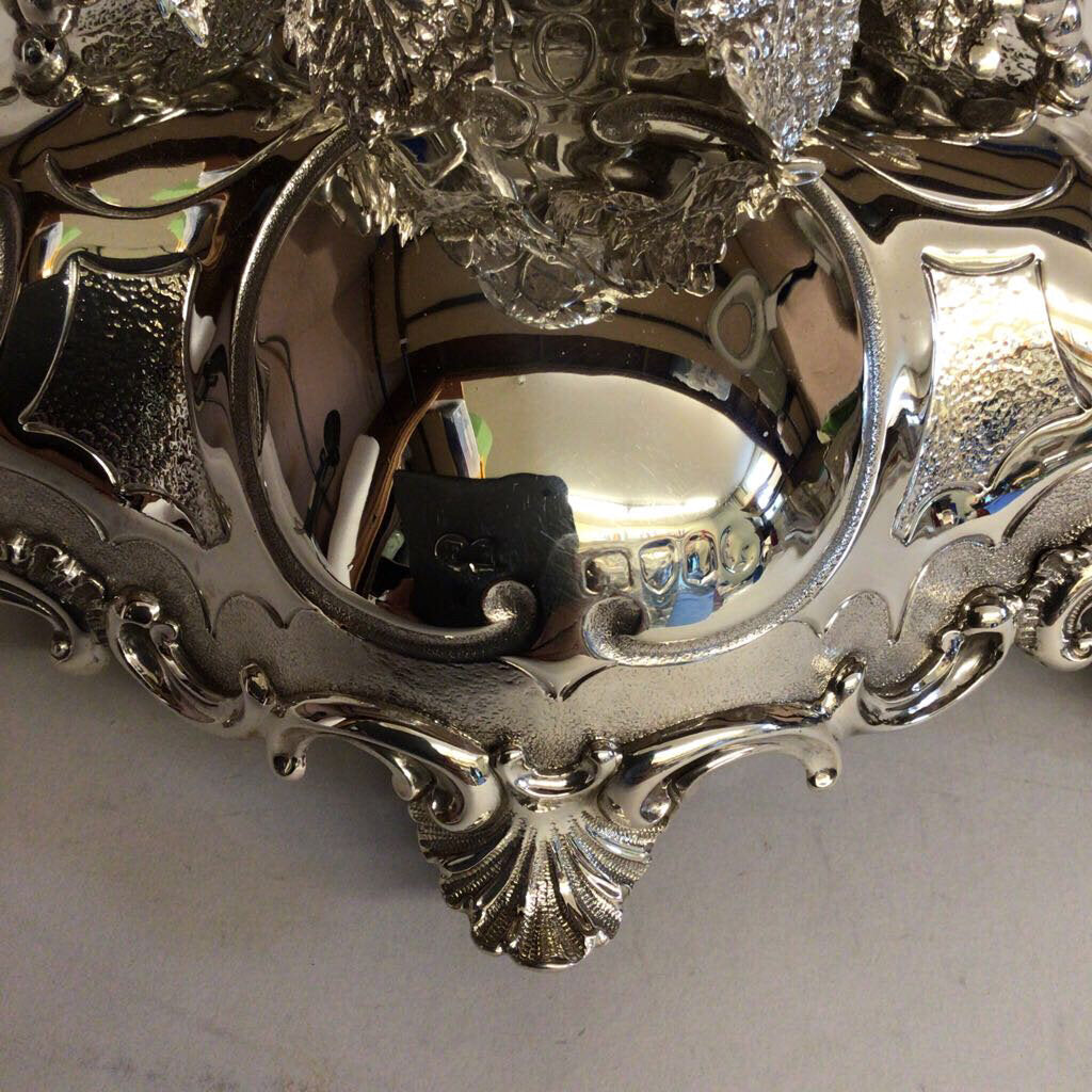 Victorian 1864 Sterling Silver Epergne w Grapes