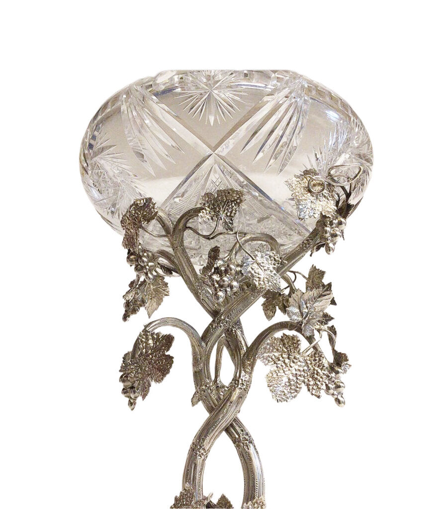 Victorian 1864 Sterling Silver Epergne w Grapes