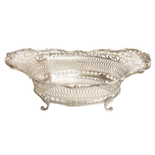 1903 Pier van der Woude Reticulated Silver Basket