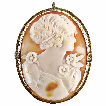 14Kt Cameo Brooch ca. 1930