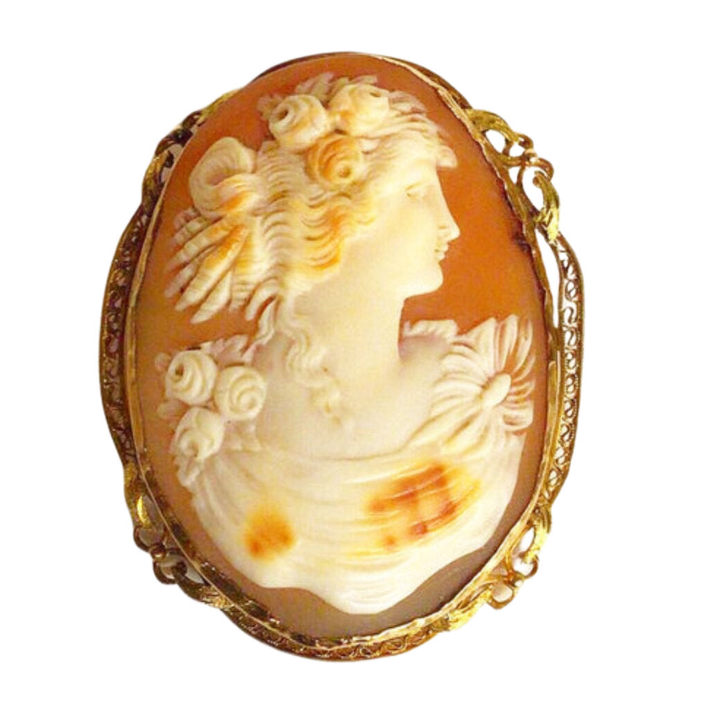 14Kt Cameo Brooch ca. 1925