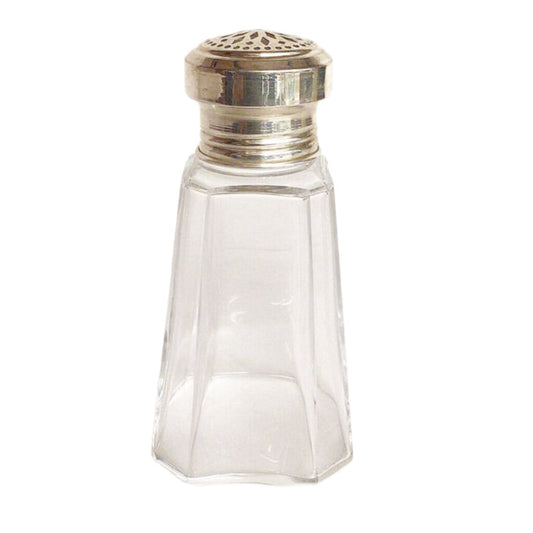 Baccarat & Tetard Muffineer, Crystal & Silver