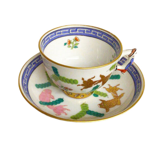 Herend Poisson Demitasse Cup and Saucers