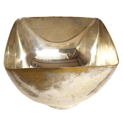 Modernist Ward Bennett Designs Silver Over Brass Bowl