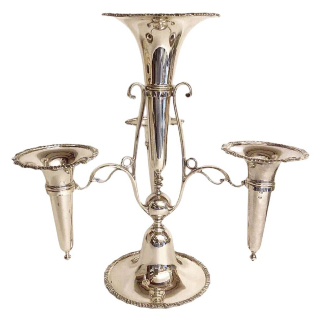 M.H. & Co Epergne, ca. 1854-66, Silverplate