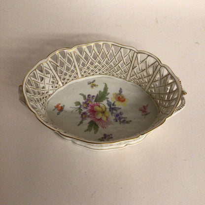 Nymphenburg Reticulated Basket, ca. 1895-1910