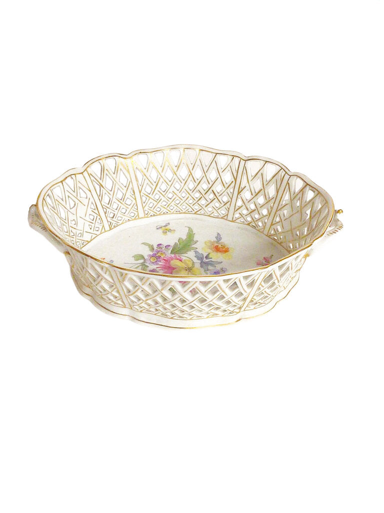 Nymphenburg Reticulated Basket, ca. 1895-1910