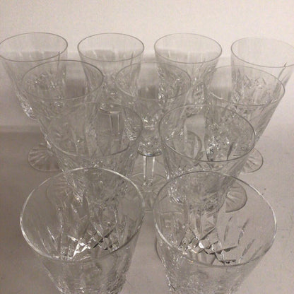 11 Waterford Lismore White Wine Glasses