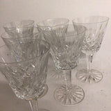 6 Waterford Lismore Claret Glasses