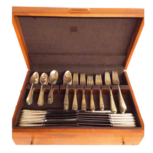 Gorham "L" Monogramed Sterling Silver Flatware Set 173 pc.