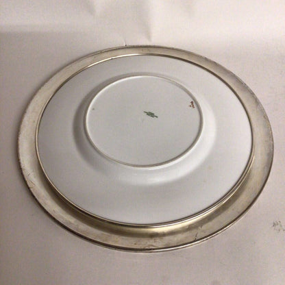 Spode & Shreve Porcelain & Sterling Charger