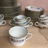75 pc. Limoges A. Raynaud & Cie "Vieux Chine"