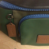 Coach Belt Bag, Green Leather