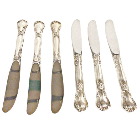 6 pc. Sterling Handled Chantilly Gorham Butter Knife