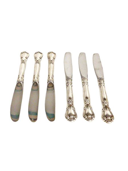 6 pc. Sterling Handled Chantilly Gorham Butter Knife