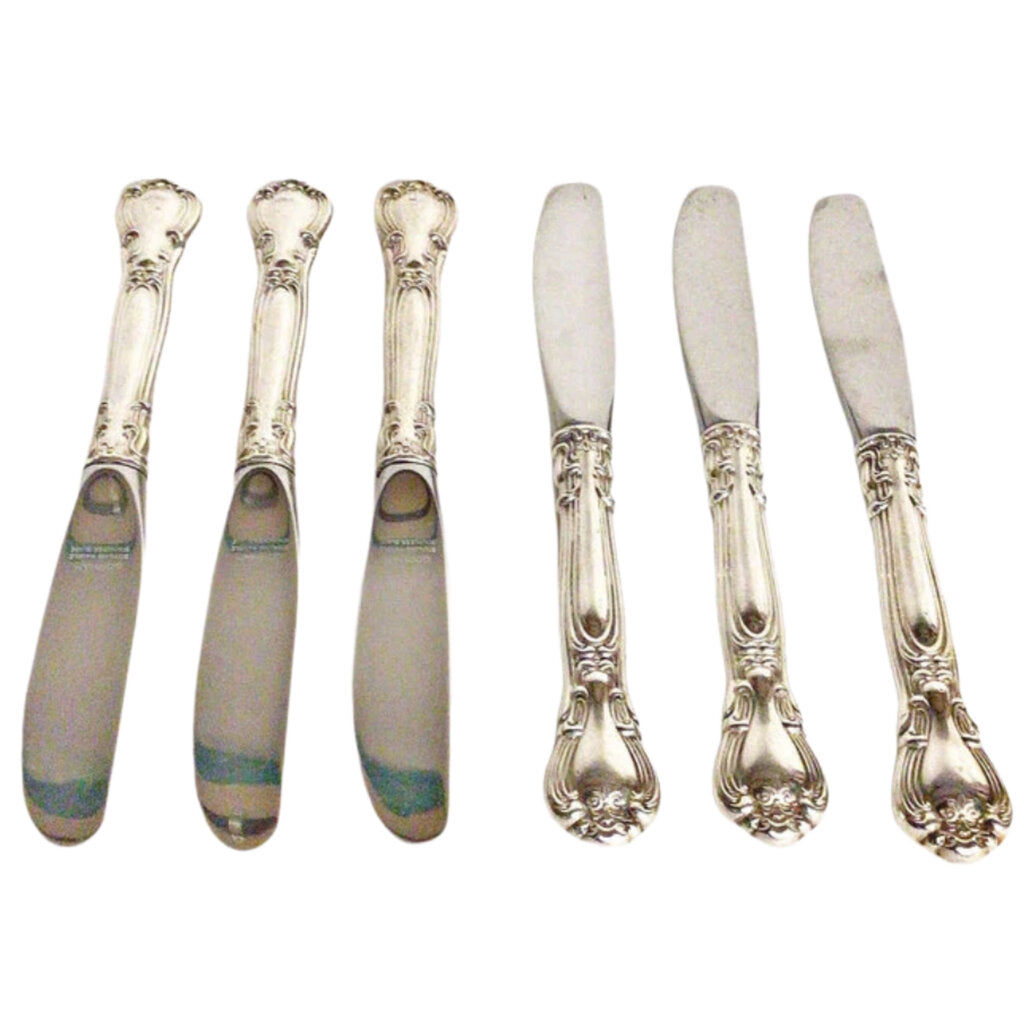 6 pc. Sterling Handled Chantilly Gorham Butter Knife