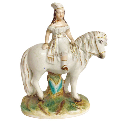 Staffordshire Equestrian Porcelain Figurine