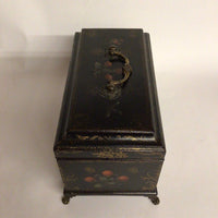 Antique Lacquered Tea Caddy