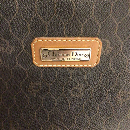 Christian Dior Vintage Clutch Bag, Black & Beige