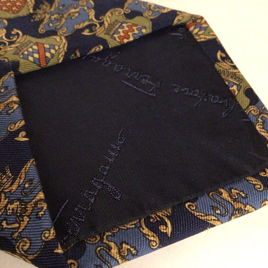 Salvatore Ferragamo Silk Necktie Crests