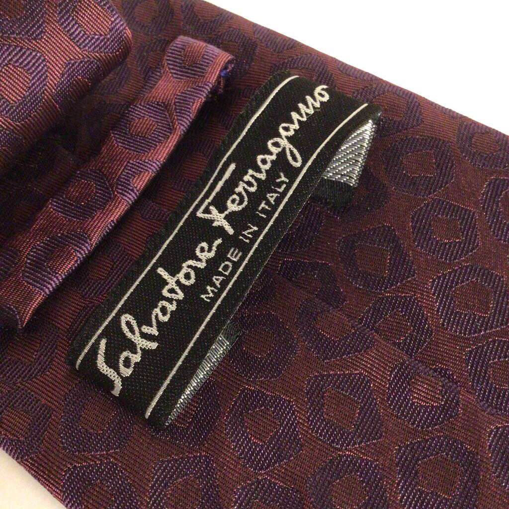 Salvatore Ferragamo Silk Necktie Circles