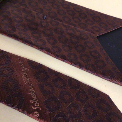 Salvatore Ferragamo Silk Necktie Circles