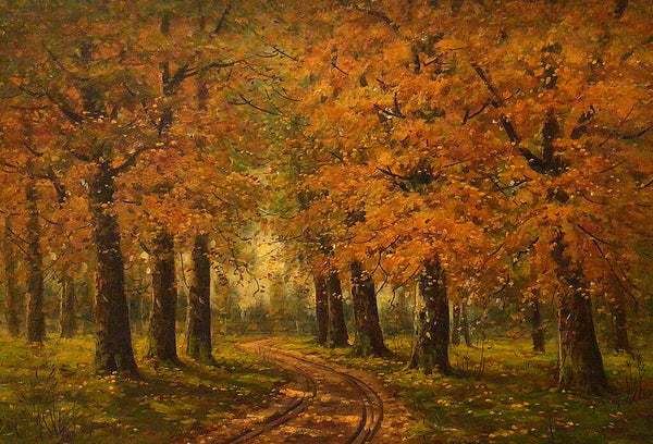 Anderson. Autumnal Landscape. Oil on Board