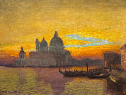 Herbert Waldron Faulkner, "Santa Maria della Salute, Venice". Oil on Canvas, 1931.