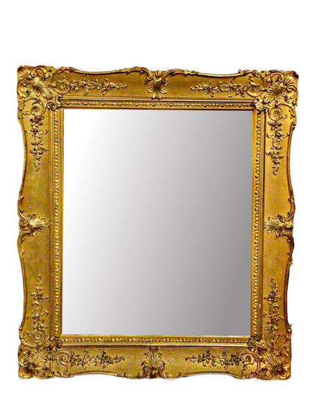 Rococo-Style Rectangular Mirror