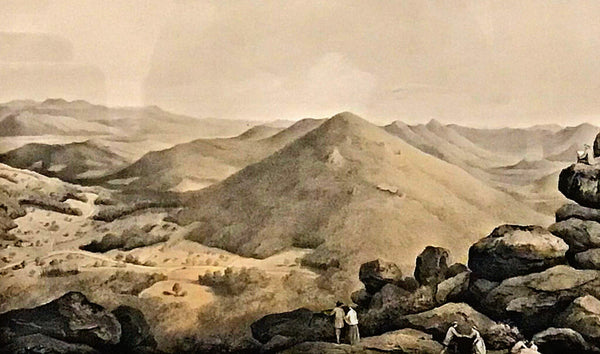 Edward Beyer, Peak of Otter #2. Tinted Lithograph, 1858.