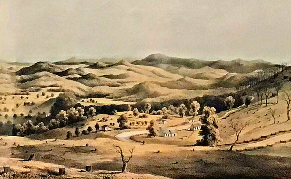 Edward Beyer, Little Sewell Mountain #11. Tinted Lithograph, 1858.