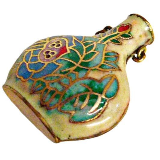 Enamel Cloisonné Vase Pendant