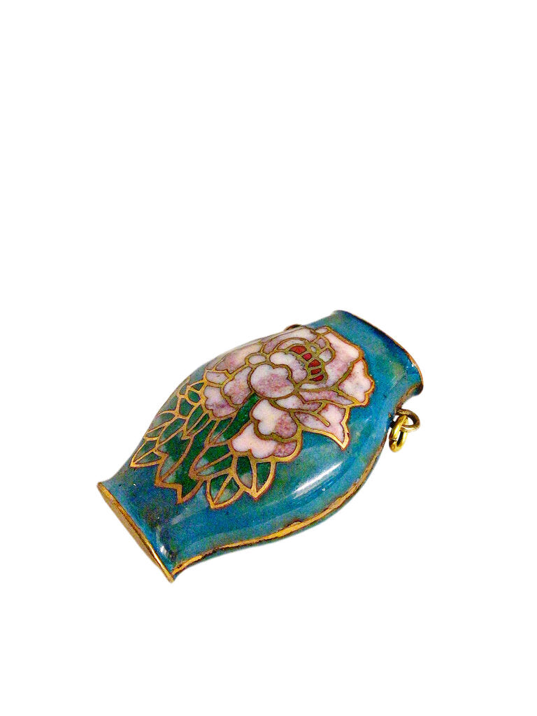 Enamel Cloisonné Vase Pendant