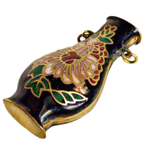 Enamel Cloisonné Vase Pendant