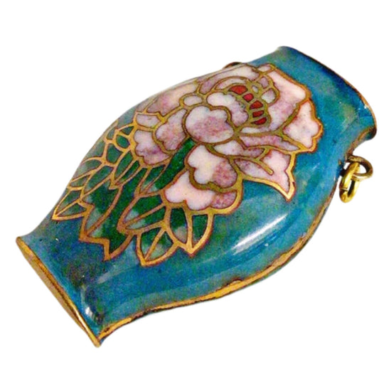 Enamel Cloisonné Vase Pendant