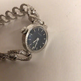 18K White Gold Omega Watch