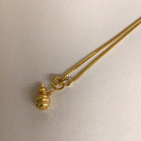 22Kt Gold Chain & Globe Pendant