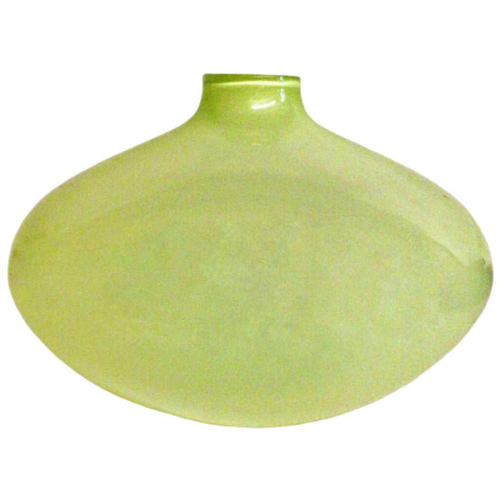 Chartreuse Glass Vase