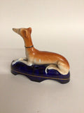 19th c. Staffordshire Whippet Inkwell