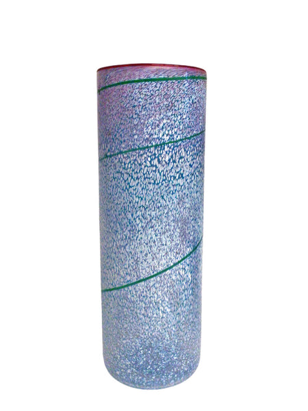 Tylda Bacchus Speckled Art Glass Cylinder Vase