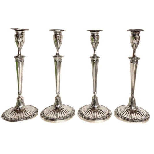 4 Gorham Sterling Weighted Candlesticks, 1917