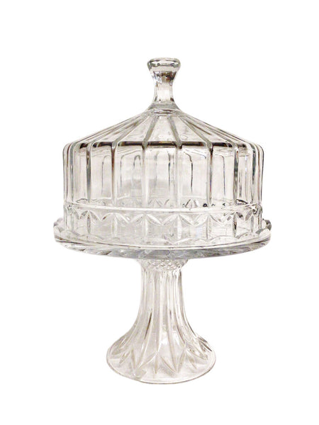 Godinger Shannon Crystal Cake Patisserie Stand with Cover