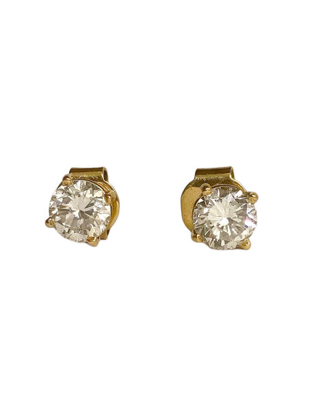 Pair of Diamond Stud Earrings in 18Kt Gold