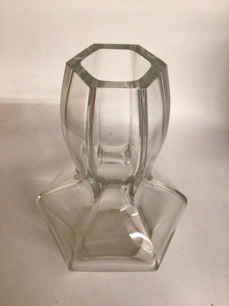 Baccarat Six Sided Waisted Vase