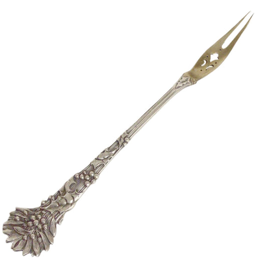 Tiffany "Holly" Sterling Olive Fork, ca. 1895