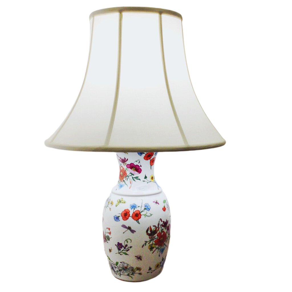 Gucci "Flora" Porcelain Lamp by Bernardaud Limoges, ca. 1980s